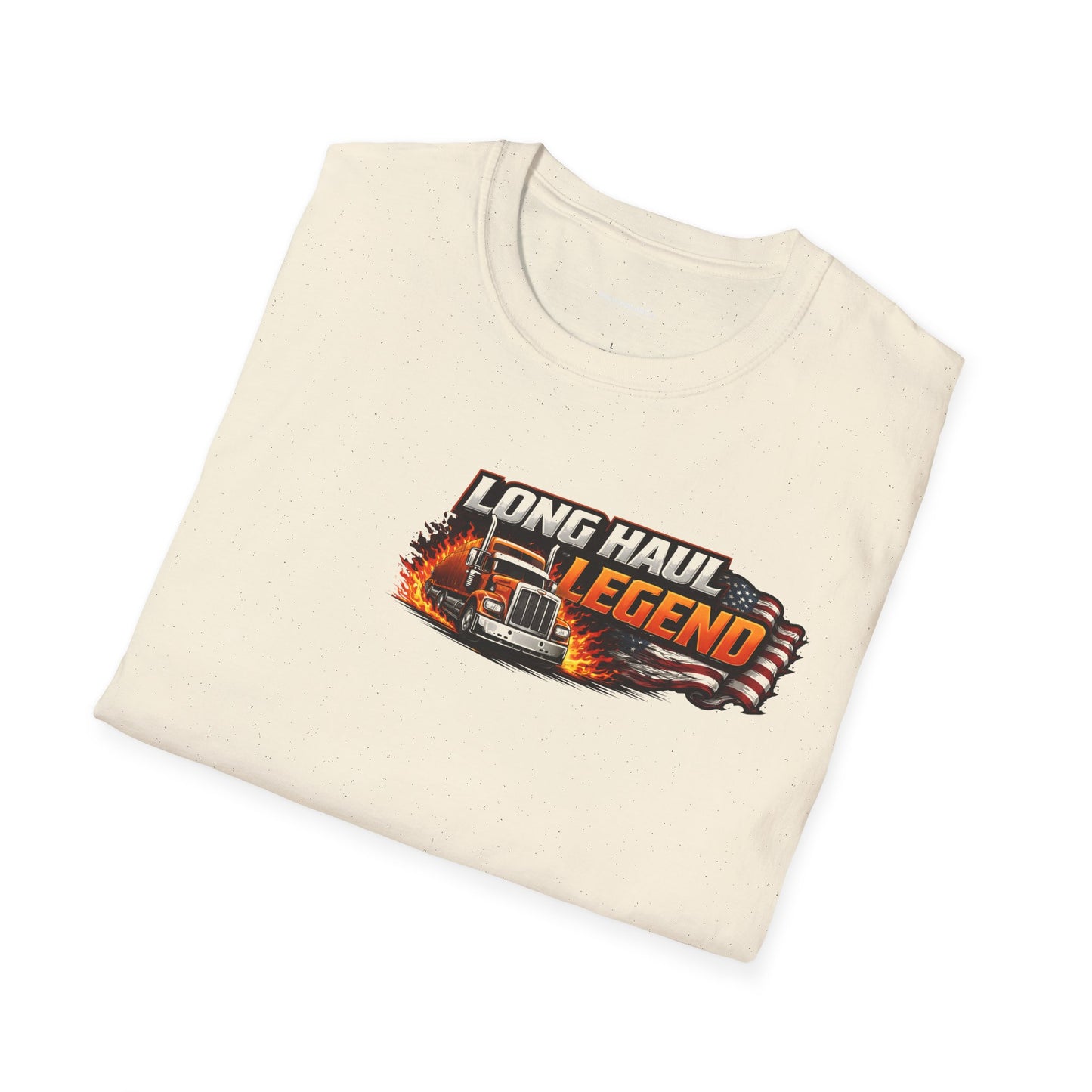 Truck Driver T-Shirt – “No Road Too Long, Just Keep Driving” Long Haul Legend Tee