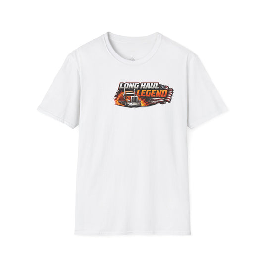 Truck Driver T-Shirt – “No Road Too Long, Just Keep Driving” Long Haul Legend Tee