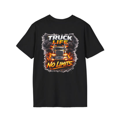 Truck Life No Limits T-Shirt — Trucker Graphic Tee