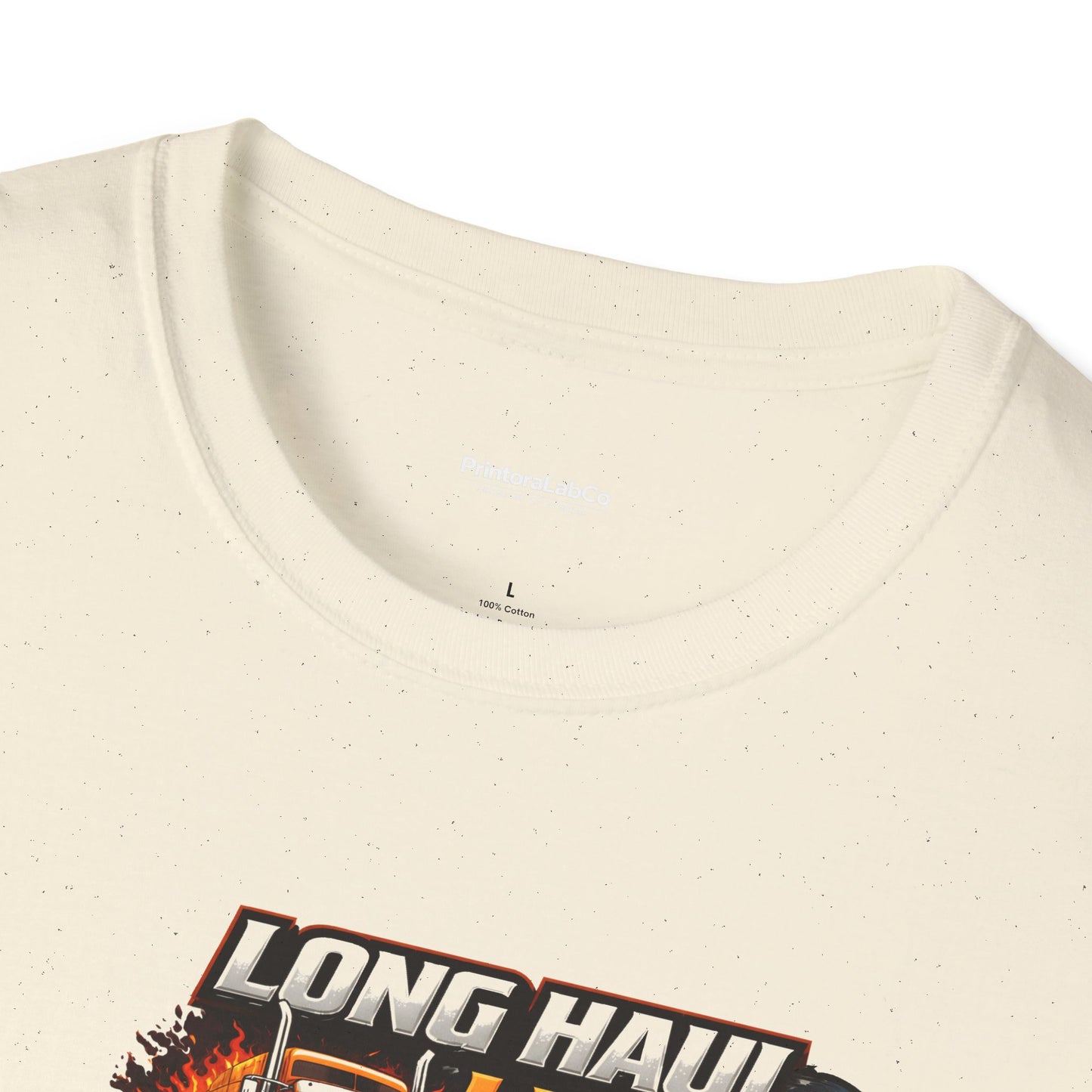 Truck Driver T-Shirt – “No Road Too Long, Just Keep Driving” Long Haul Legend Tee