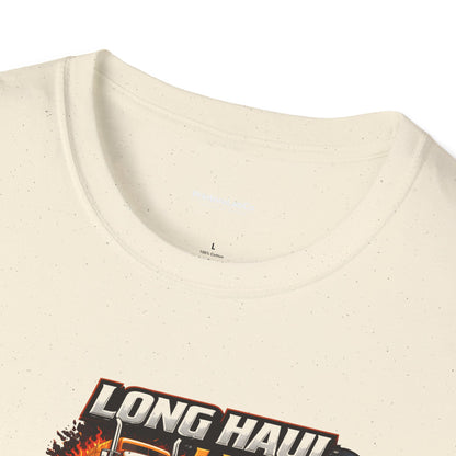 Truck Driver T-Shirt – “No Road Too Long, Just Keep Driving” Long Haul Legend Tee