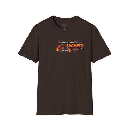Truck Driver T-Shirt – “No Road Too Long, Just Keep Driving” Long Haul Legend Tee